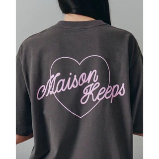 maison KEEPS | The Oversized Adore Outline Tee | Unisex | เสื้อยืดทรง oversized ผ้านุ่มพิเศษ