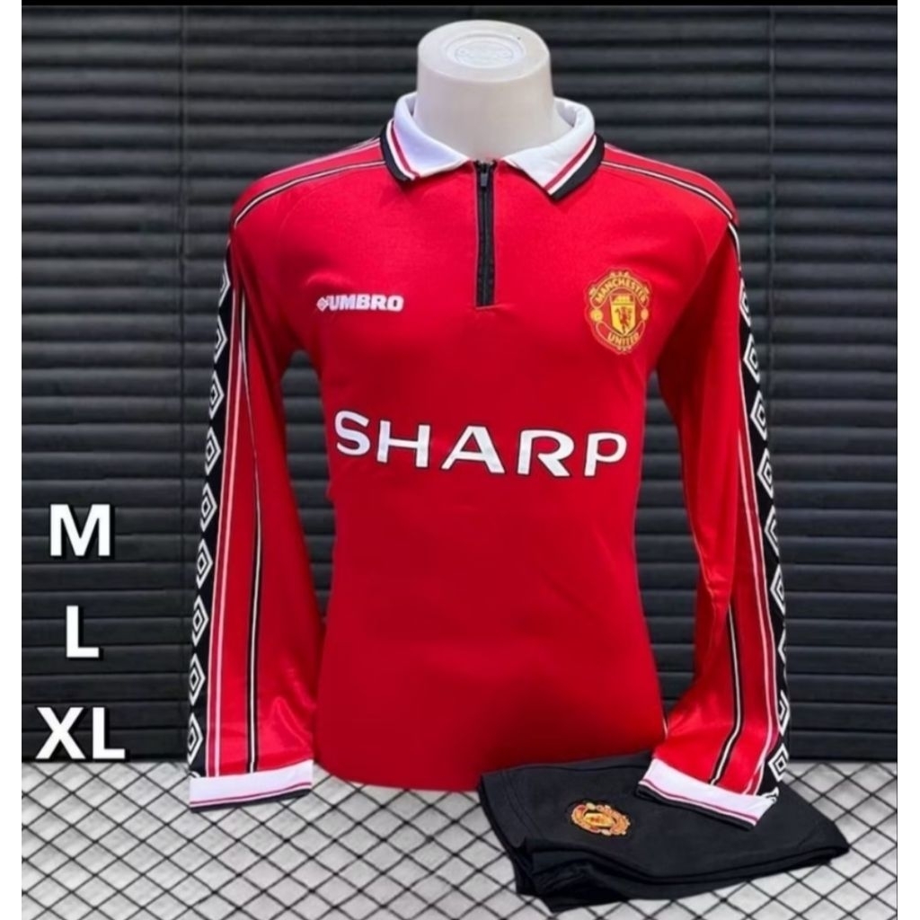 เสื้อแขนยาว แมนยู  ย้อนยุค (เสื้อ+เกง)