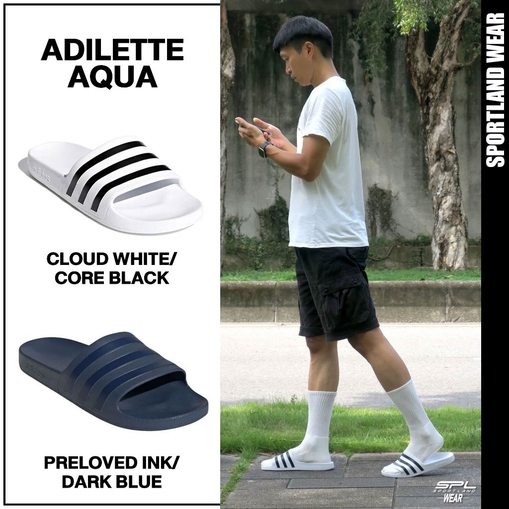 Adidas Collection อาดิดาส รองเท้าแตะ รองเท้าแฟชั่น Adilette Aqua F35539 / IF0895 (800)