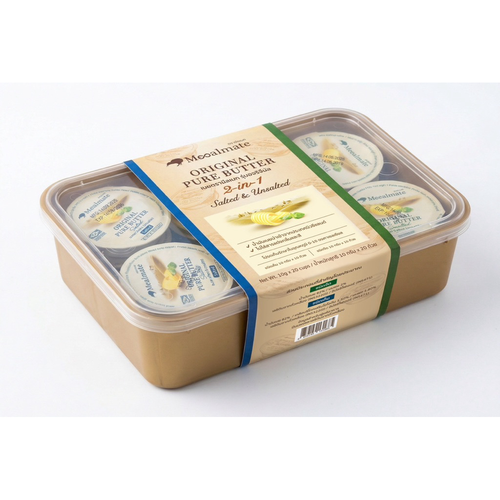 Mealmate Original Pure Butter 2-in-1 Salted&Unsalted 10gx20pcs