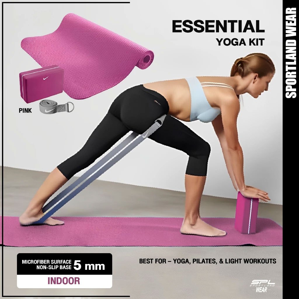 Nike ไนกี้ เสื่อโยคะ OL+ Essential Yoga Kit Mat 3mm. 13610 P (2100)