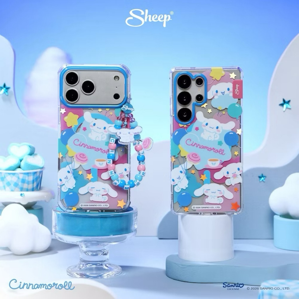 [For iPhone MS & Samsung Cinnamoroll] Cinnamoroll Collection เคสสำหรับไอโฟน และ S23 S24 S25 S26 Ultra แถมฟรีสายห้อยเคส