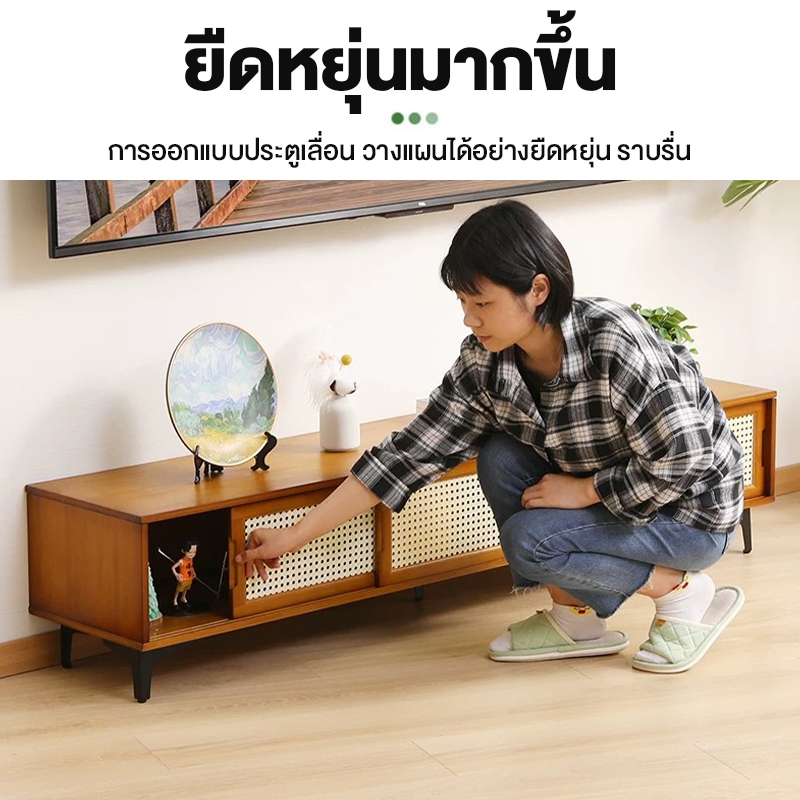 (ประตูบานเลื่อน) ชั้นวางทีวี ชั้นวางของ รูปที่ 4