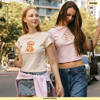 Toogtons ทุกตอนส์ เสื้อยืดผู้หญิง รุ่น Baby Soft ลาย Unconditional love เสื้อยืด เสื้อ baby tee