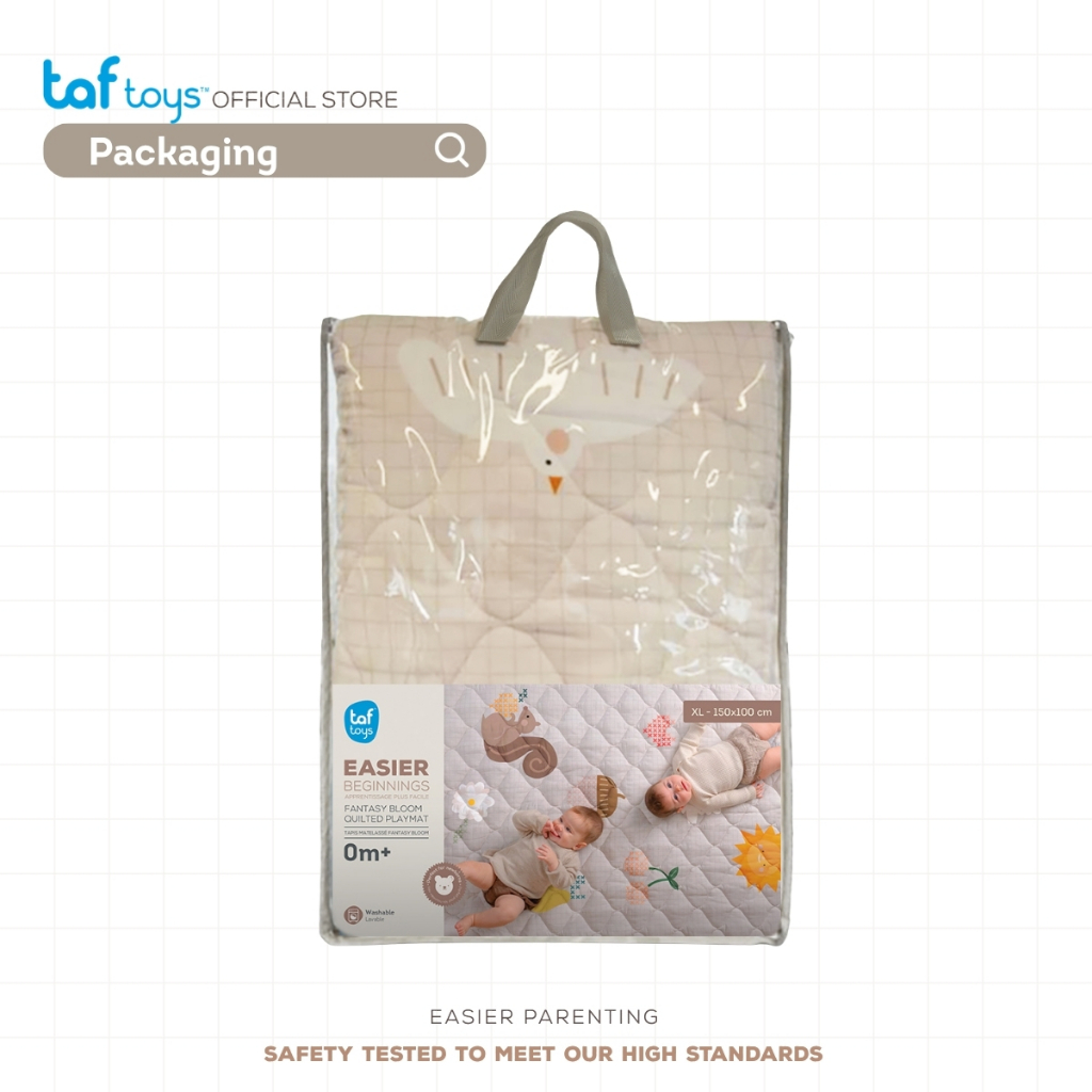 Taf Toys แผ่นรองคลาน พับได้ Fantasy Bloom Quilted Playmat แผ่นกิจกรรม ของใช้เด็กแรกเกิด รูปที่ 8
