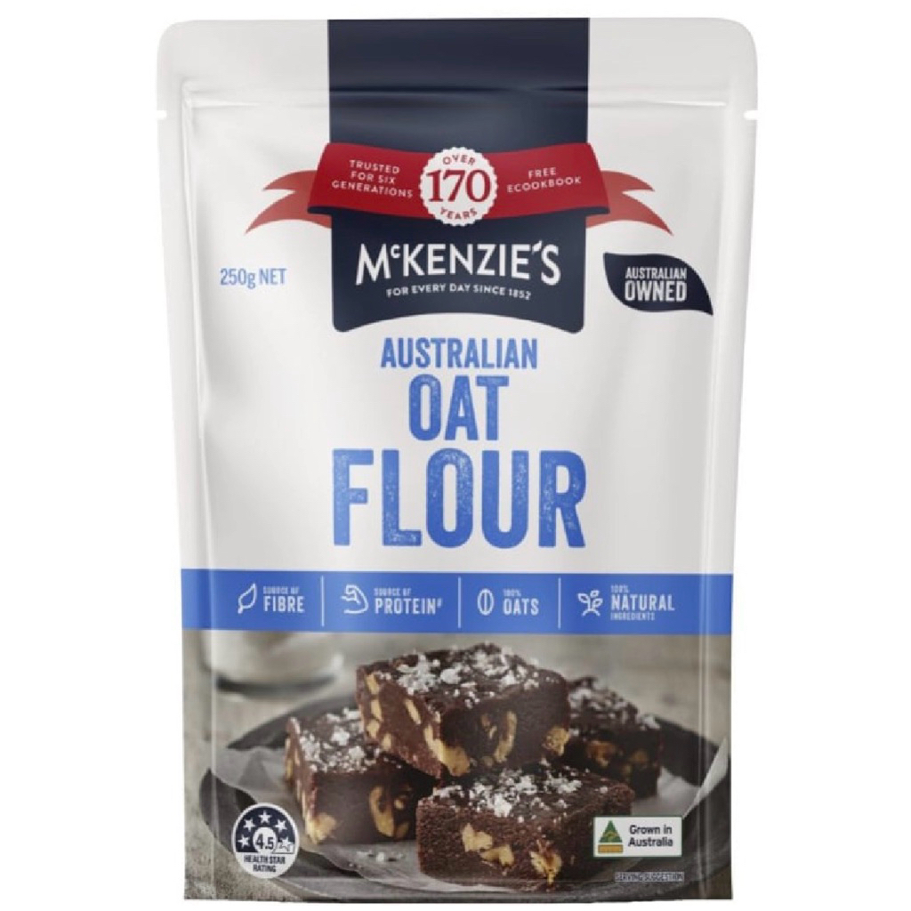 [ส่งด่วน] Mckenzie’s Oat Flour 250g/Australian Wholemeal Splet Flour300g/Buckwheat Flour 300g/Chick 