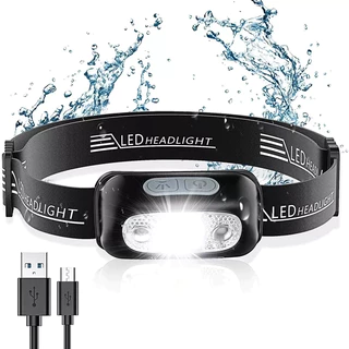 ไฟฉายคาดหัวแบบชาร์จได้,ไฟฉายคาดหัว LED USB กันน้ำใช้กลางแจ้งตกปลา,ไฟฉายคาดหัว,ไฟฉายคาดหัวแท้,ไฟฉายคาดหัวle