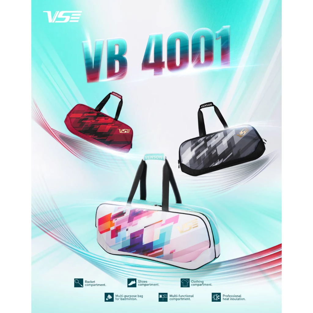 [คูปองส่วนลดพิเศษ ถึง 31 ส.ค.] VS กระเป๋าแบดมินตัน รุ่น VB4001