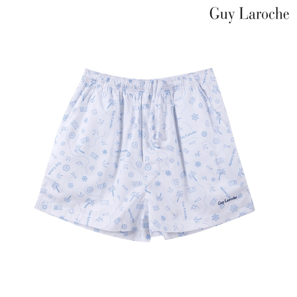 Guy Laroche กางเกงขาสั้น เหนือเข่า สัมผัสนุ่ม บางเบา