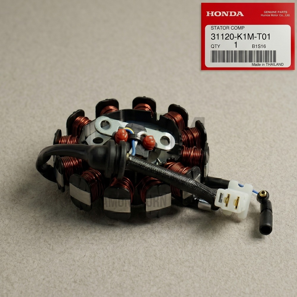 มัดไฟ ขดลวดจานไฟ ชุดจานไฟ ฟิลคอยล์ WAVE 110I LED 2021-2024 สตาร์ทมือ แท้ HONDA STATOR COMP  70