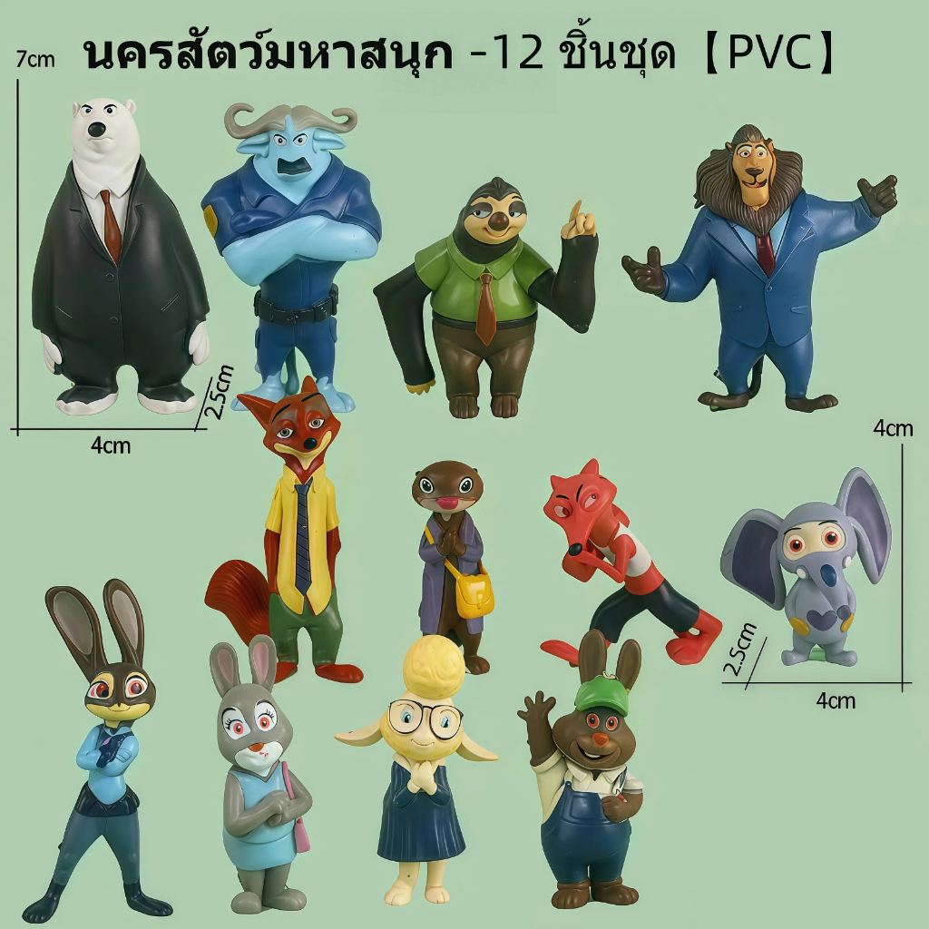 🚀ส่งจากไทย💨 ชุดฟิกเกอร์ Zootopia จูดี้ นิก มิสเตอร์บิ๊ก PVCดี รายละเอียดชัดเจน สำหรับตั้งแสดง ของสะสมแฟนต้องมี