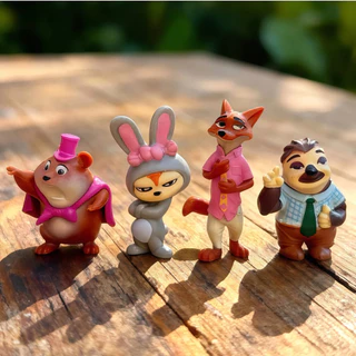 🚀ส่งจากไทย💨ชุดฟิกเกอร์มินิ ซูโทเปีย มี Judy Nick และเพื่อนๆ การ์ตูนน่ารัก งานละเอียด เก็บสะสม แต่ง ทุกวัย ของขวัญโดนใจ