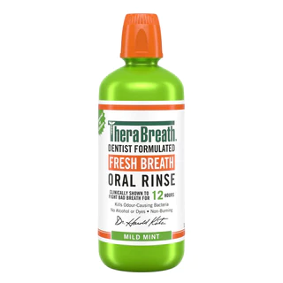 TheraBreath Fresh Breath Oral Rinse Mild Mint 1L