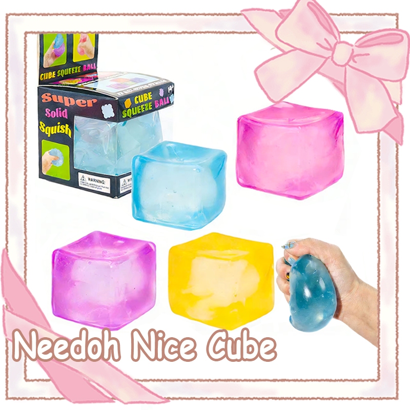 Schylling Needoh Nice Cube อุปกรณ์คลายเครียดและวิตกกังวล ช่วยให้มีสมาธิ เหมาะสำหรับผู้ที่มีสมาธิสั้นและต้องการความสงบขณะ