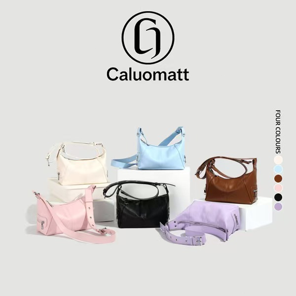 【Caluomatt.TH】กระเป๋าสะพายไหล่ผู้หญิง สไตล์เรโทร ใบใหญ่ มีซิป จุของได้เยอะ ใช้ทำงาน ลำลอง พร้อมจี้ดาวน่ารัก