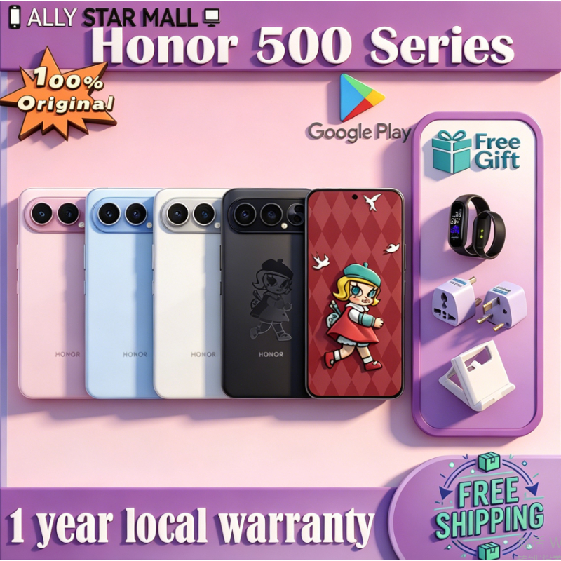 Honor 500 Pro/Honor 500/Snapdragon 8 Elite/Snapdragon 8s Gen 4 | สนับสนุนไทยและ Google | รับประกัน 1