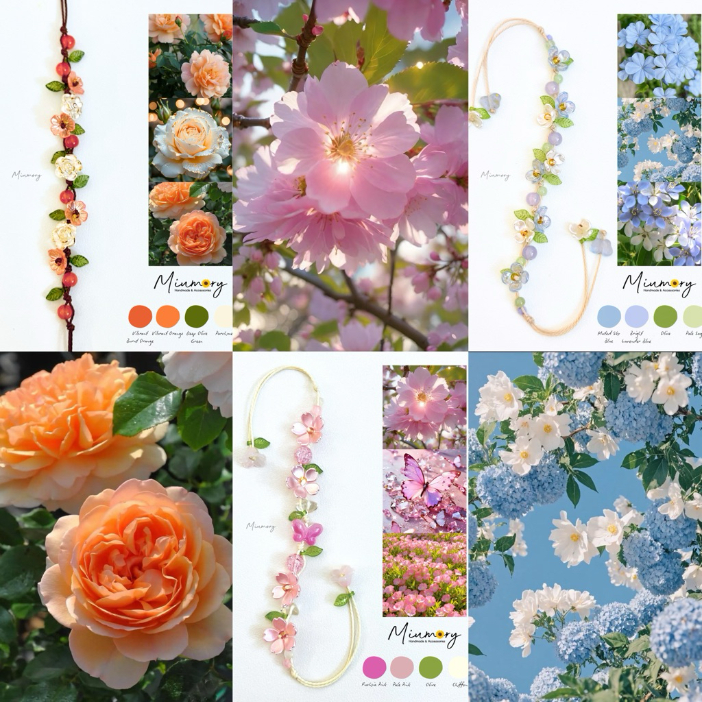 (อัพเดท) 🌼 กำไลเชือกดอกไม้ - Flower rope bracelet