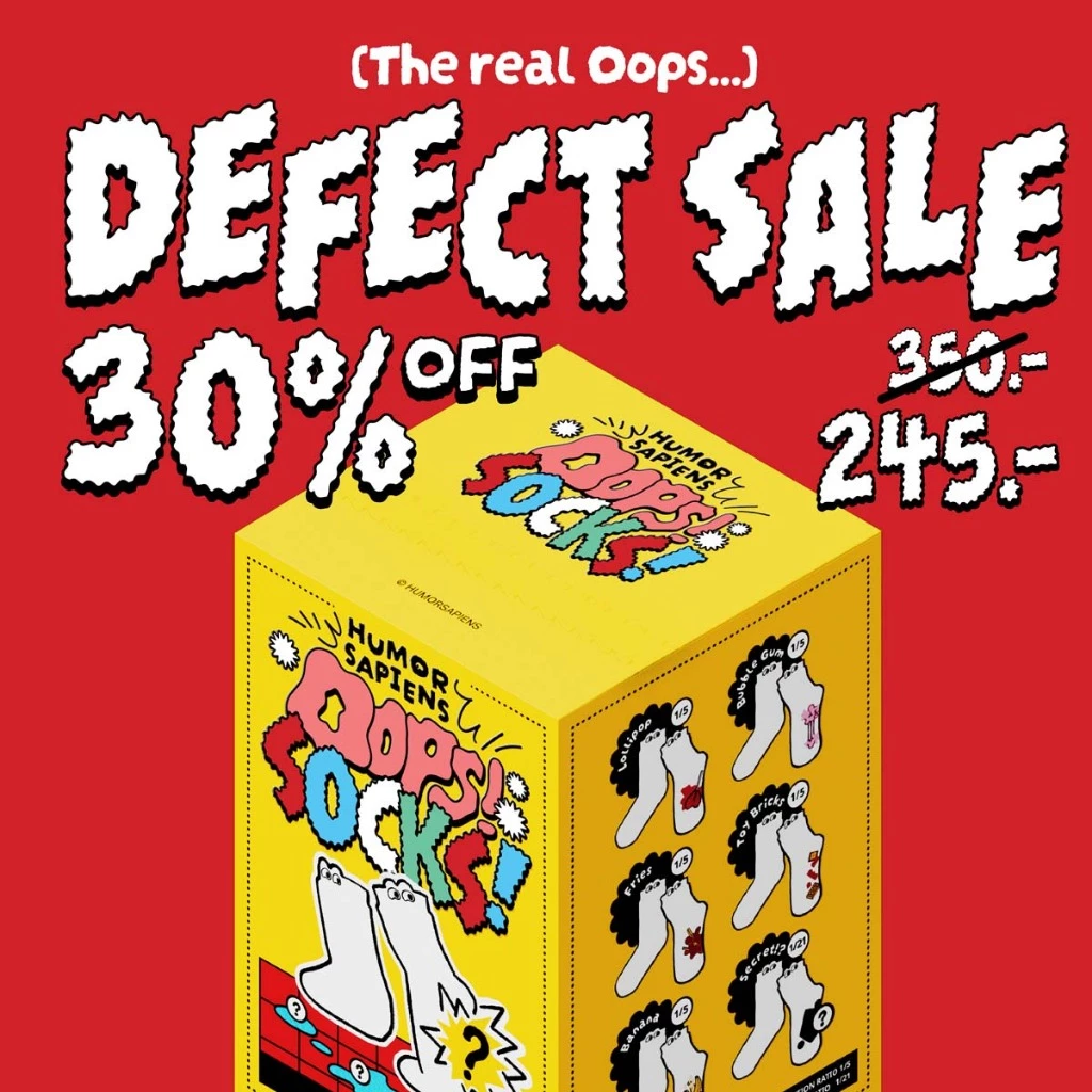 Oops Socks - The Real Oops Batch (Defect Sale)