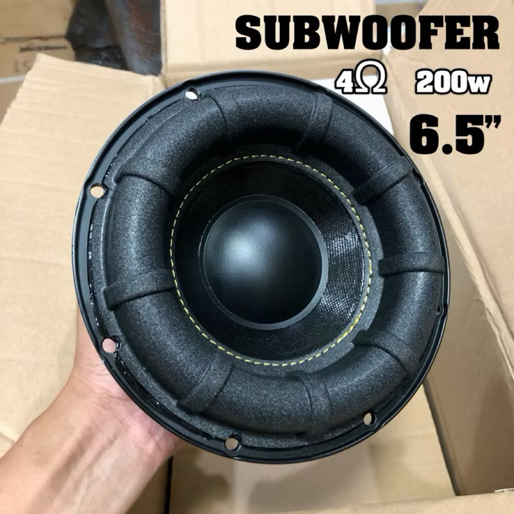 ดอกซับวูฟเฟอร์โครงหล่อ HK 6.5 นิ้ว 4Ω 200W SUBWOOFER ดอกซับ6.5นิ้ว ดอกลำโพง6.5นิ้ว ซับเบส6.5นิ้ว