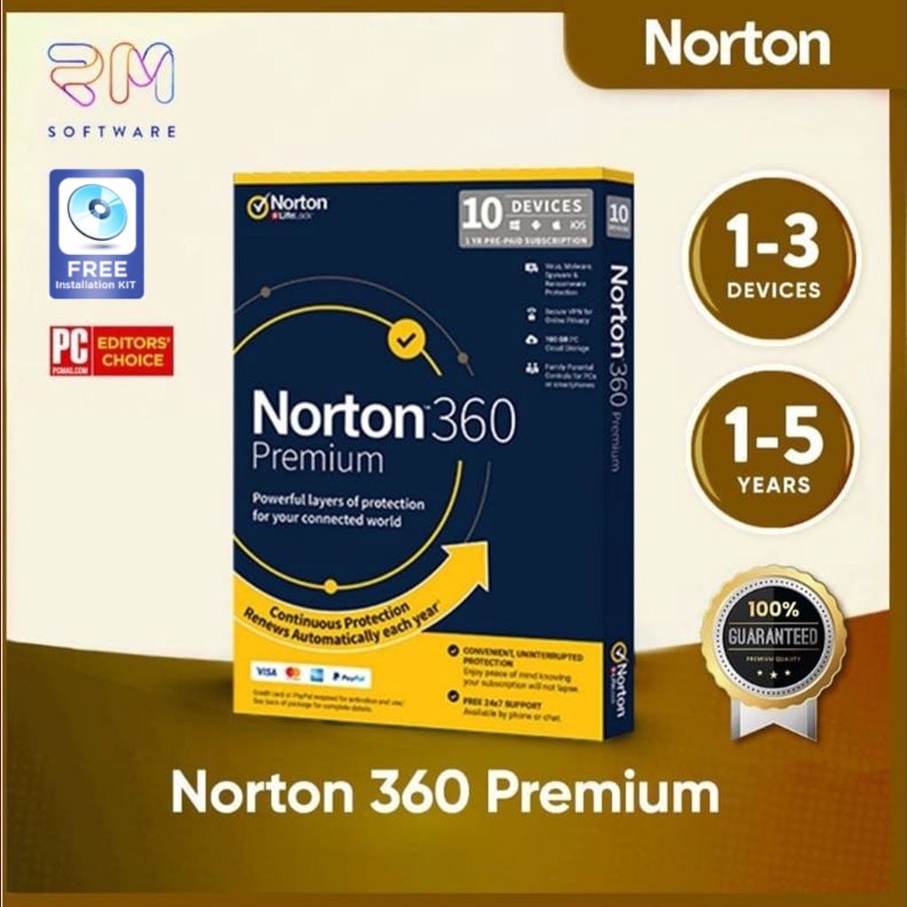 Genuine Norton 360 Premium Antivirus Original