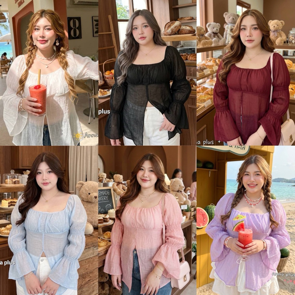 ✅/AN/ เสื้อญาญ่า ไซส์อก42-52 ล็อตใหม่ ผ้าใหม่ ใส่ได้ตลอดๆเลยค่า #สาวอวบอ้วน พลัสไซส์