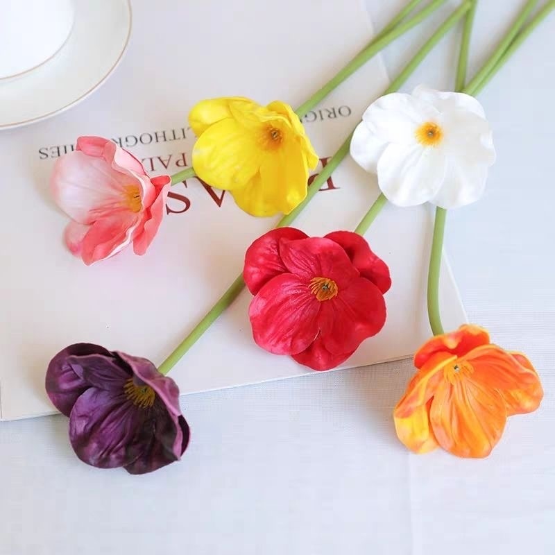 [ร้านไทย] ดอกป๊อปปี้เกาหลี ดอกใหญ่ สูง 32cm Poppy Flower การถ่ายภาพ, งานแต่งงาน, ดอกไม้ประดับ
