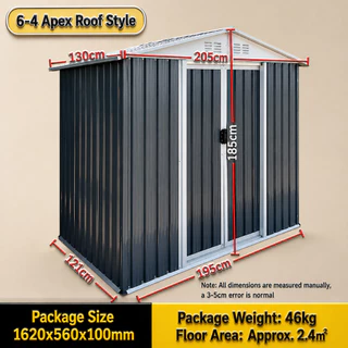 บ้านเก็บของ บ้านเก็บของกลางแจ้ง 195*121*185 with Skylight, Window, Built-in Ventilation