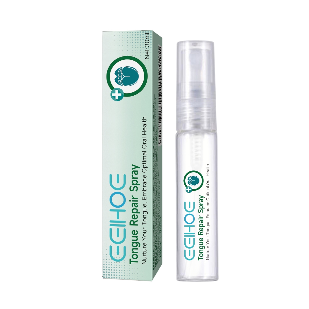 EELHOE สเปรย์ดูแลลิ้น 30ml บรรเทาแห้ง ซ่อมเคลือบลิ้น ดับกลิ่นปาก ดูแลช่องปาก ให้ลมหายใจสดชื่น