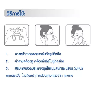 ZION รุ่น Disposable Mask หน้ากากป้องกันฝุ่นละออง 1 กล่อง 50 ชิ้น
