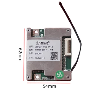 บอร์ด BMS 8S วงจรป้องกันแบตเตอรี่ JBD แบตเตอรี่ลิเธียมฟอสเฟต 3.2v 15A 30A 60A 29.2V LiFePO4 bms8S 30a