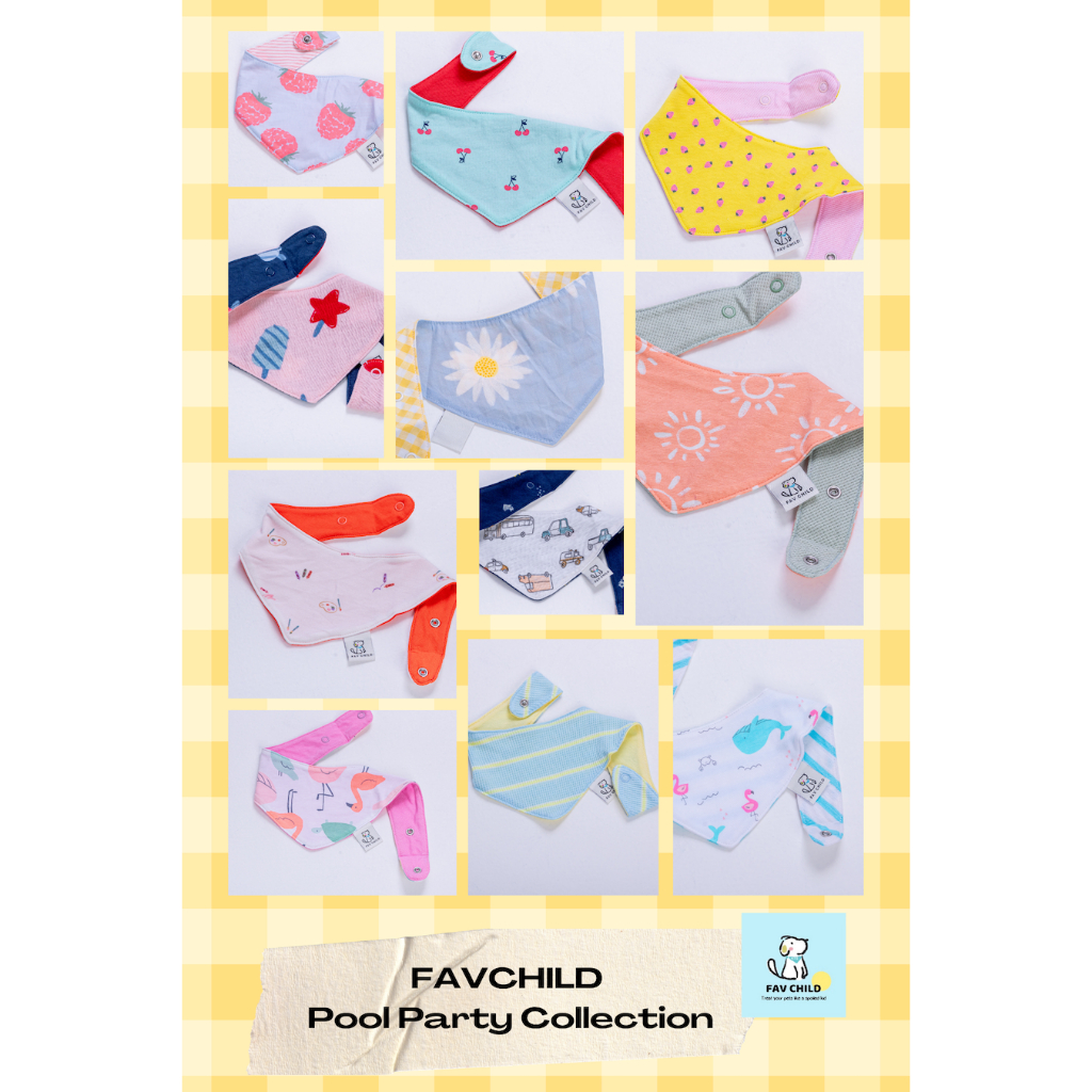 Favchild Pool Party Collection Pet Bib  (Free Size)