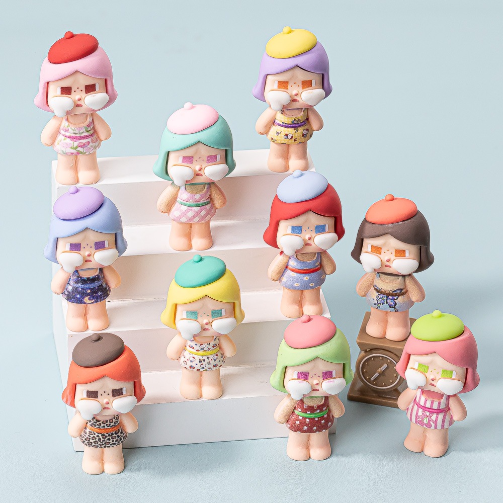 (1ตัว/สุ่มสี) พร้อมส่ง ของตกแต่ง สะสม DIY เด็กหญิงชุดเดรส