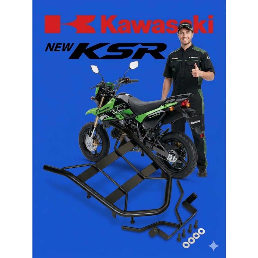 ตะแกรงท้าย Kawasaki newKSR 2012-2017 , new KSR 2017 Ksr12-02 (LC-01) 😎A😎