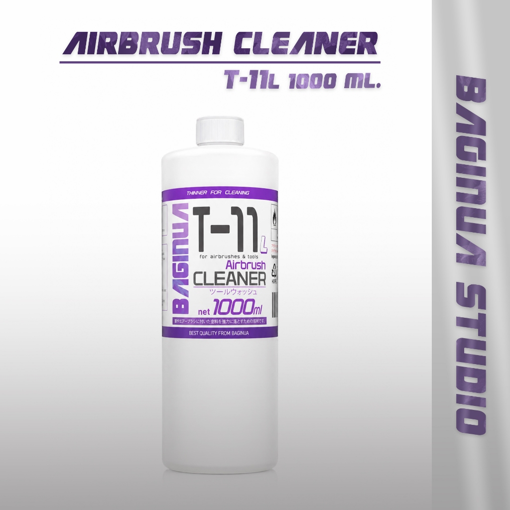 Baginua T-11  Airbrush Cleaner  น้ำยาล้างแอร์บรัชและอุปกรณ์ ทินเนอร์ล้างแอร์บรัช สูตรประหยัด