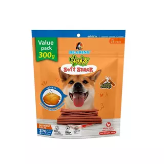 BEARING ขนมสุนัขขนมหมา เนื้อไก่อัดแท่ง Jerky Treats Soft Snack300กรัม