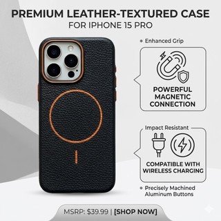เคสแม่เหล็กงานหนัง กันกระแทกคุณภาพดี FOR IPHONE 17E 16E 11 12 13 14 15 16 PRO MAX CASE PHONE