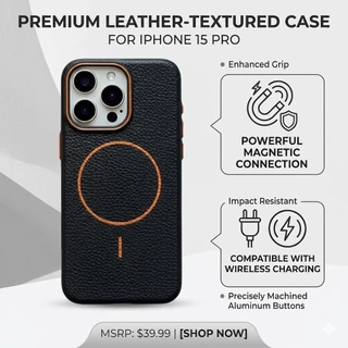 เคสแม่เหล็กงานหนัง กันกระแทกคุณภาพดี FOR IPHONE 17E 16E 11 12 13 14 15 16 PRO MAX CASE PHONE