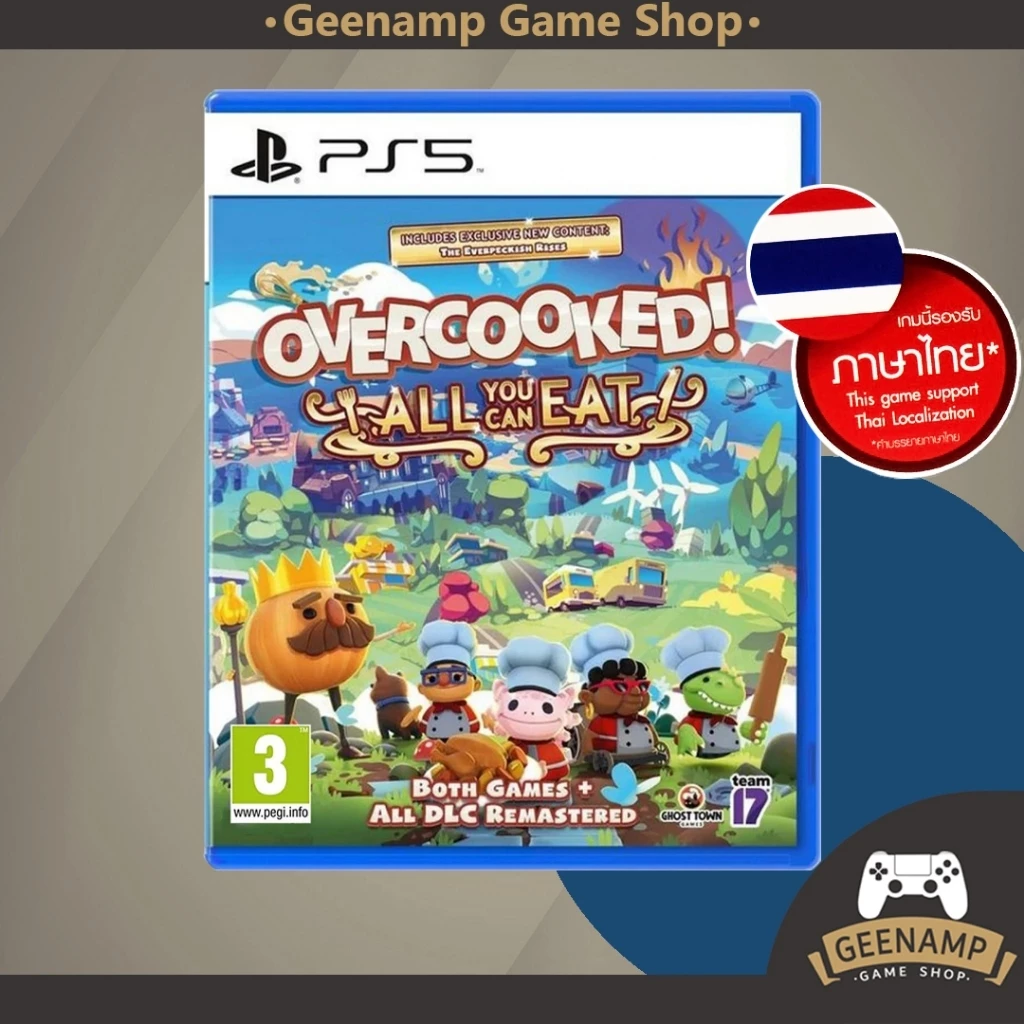 PS5 [มือ1] Overcooked! All You Can Eat (R2/EU)(รองรับภาษาไทย) รวม2ภาค - Playstation # Overcooked