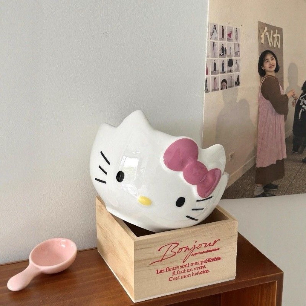 พร้อมส่ง Helly kitty ชาม ห่อกล่องของขวัญ ถ้วยตีมัชฉะ🍵🎀