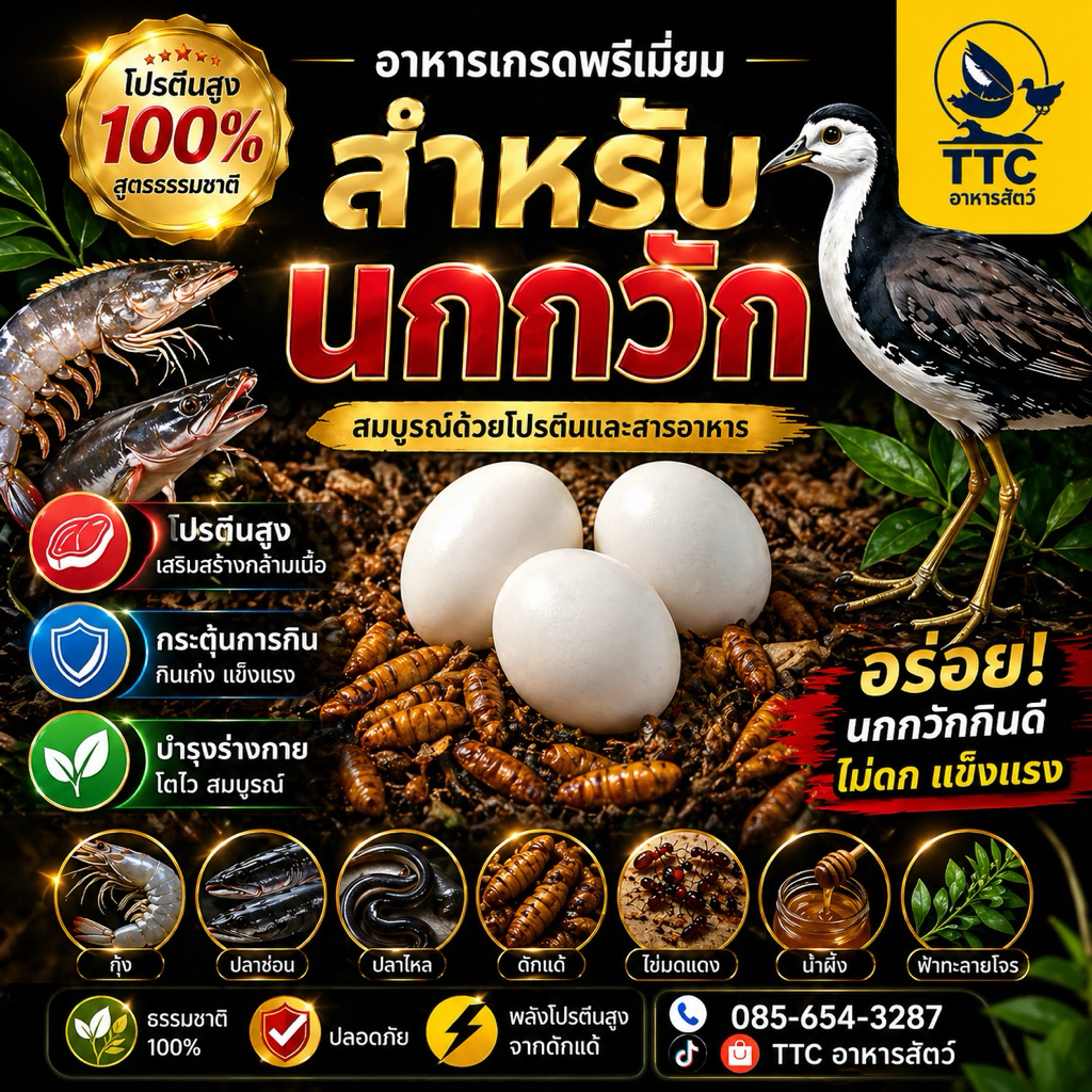 อาหารนกกวัก โปรตีนสูงไขมันต่ำ สำหรับสุขภาพที่ดี