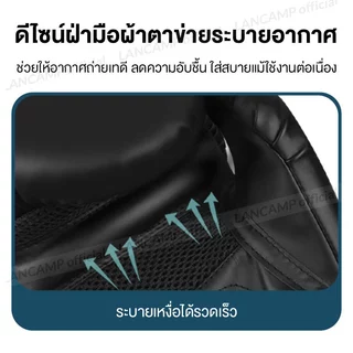 ถุงมือนวมชกมวย หนัง PU นวมชกมวย อุปกรณ์ชกมวย มีให้เลือกหลายสีหลายขนาด