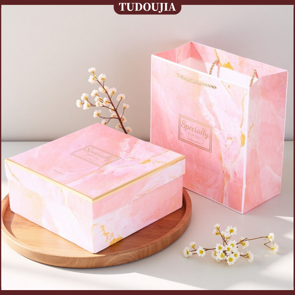 กล่องของขวัญ+ถุงของขวัญ กล่องของขวัญสุดสวย [ซื้อแยกชิ้นโดยไม่มีกล่องของขวัญ กระเป๋าเท่านั้น]