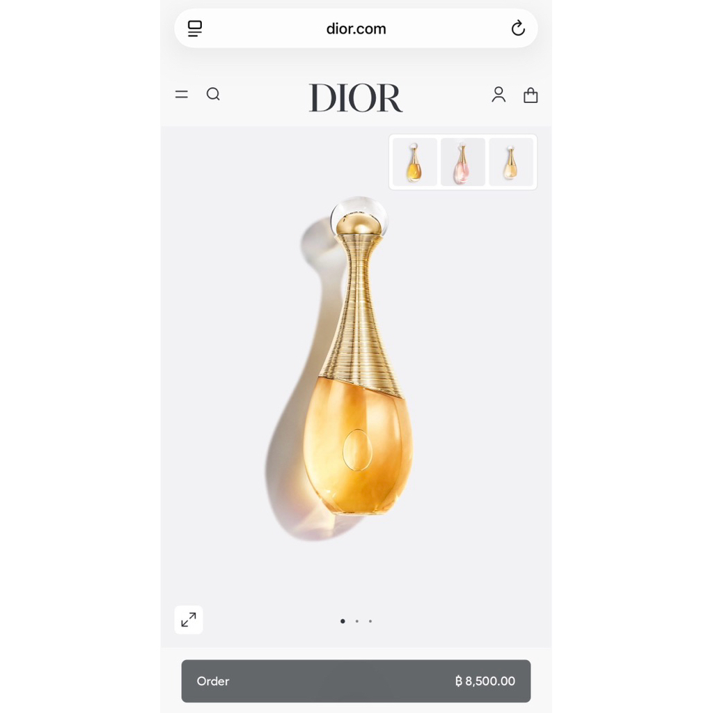 น้ำหอม Dior Jadore intense ฉลากไทย