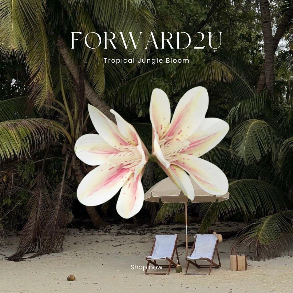Tropical Jungle Bloom | FORWARD2U🌴🌺 กิ๊บดอกไม้ Hibiscus hair clip✨🫶🏻สินค้าพร้อมส่ง