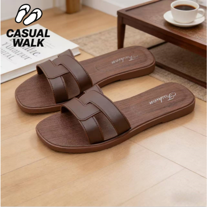 ✨ใหม่! CASUAL WALKรองเท้าแตะแฟชั่นผู้หญิงสไตล์มินิมอลหรู ดูแพง จับคู่ทุกลุคฤดูร้อน ราคา ถูกที่สุด ดีลบีเคเค แกลเลอรีภาพที่ 7