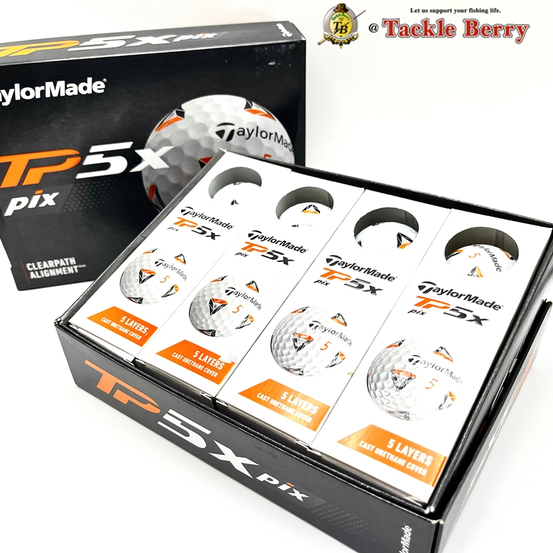 Taylormade TP5x pix  BALL 12 ลูก  / ลูกกอล์ฟ 5 ชั้นที่เร็วที่สุด