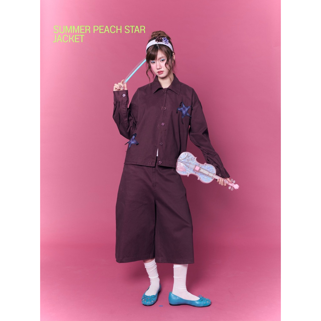 5.5 ODBC summer peach star jacket🌞