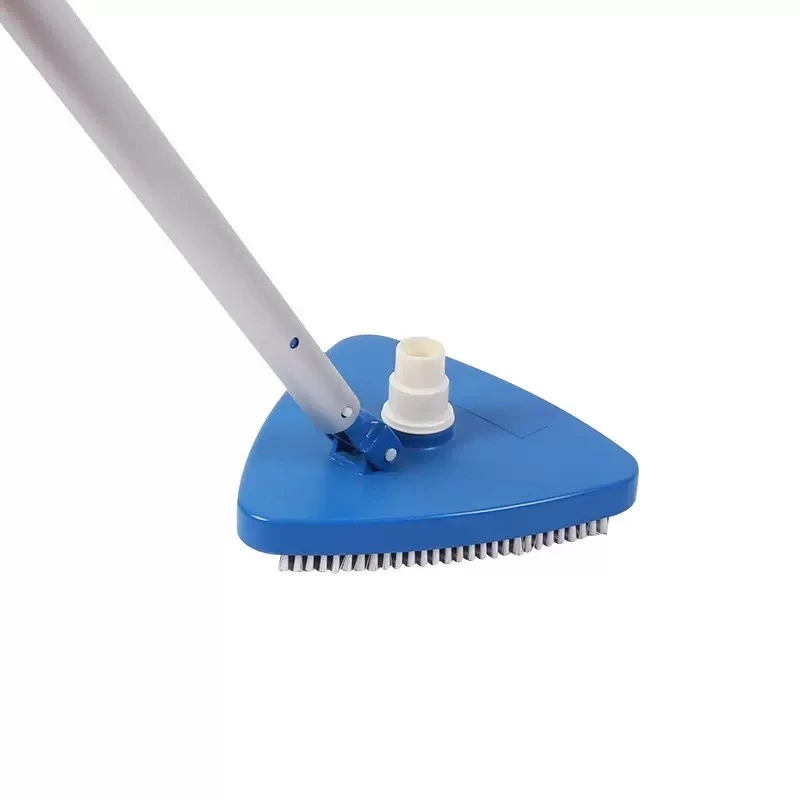 หัวดูดตะกอนสระว่ายน้ำทรงสามเหลี่ยม แปรงรอบด้าน Triangle Vacuum head for swimming pool