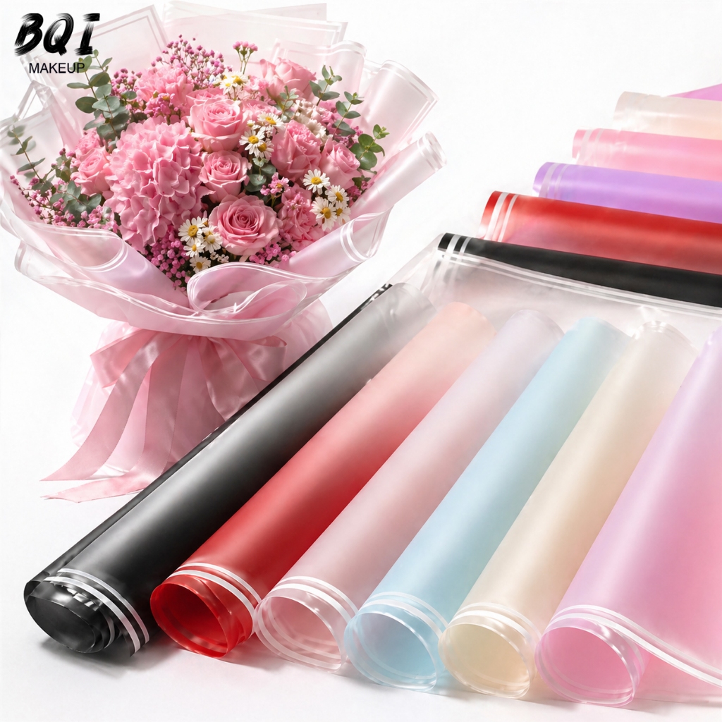 กระดาษห่อดอกไม้ Gradient 20 ชิ้น กระดาษห่อช่อดอกไม้กันน้ำ สีสวยพรีเมียม สำหรับร้านดอกไม้ ของขวัญ
