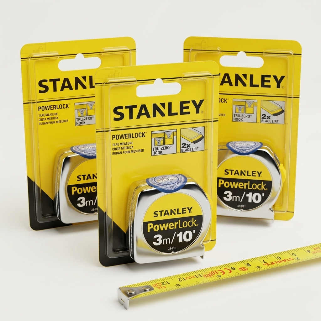 ตลับเมตร 3m STANLEY # PowerLock 3m/10' (รหัส 33-231)